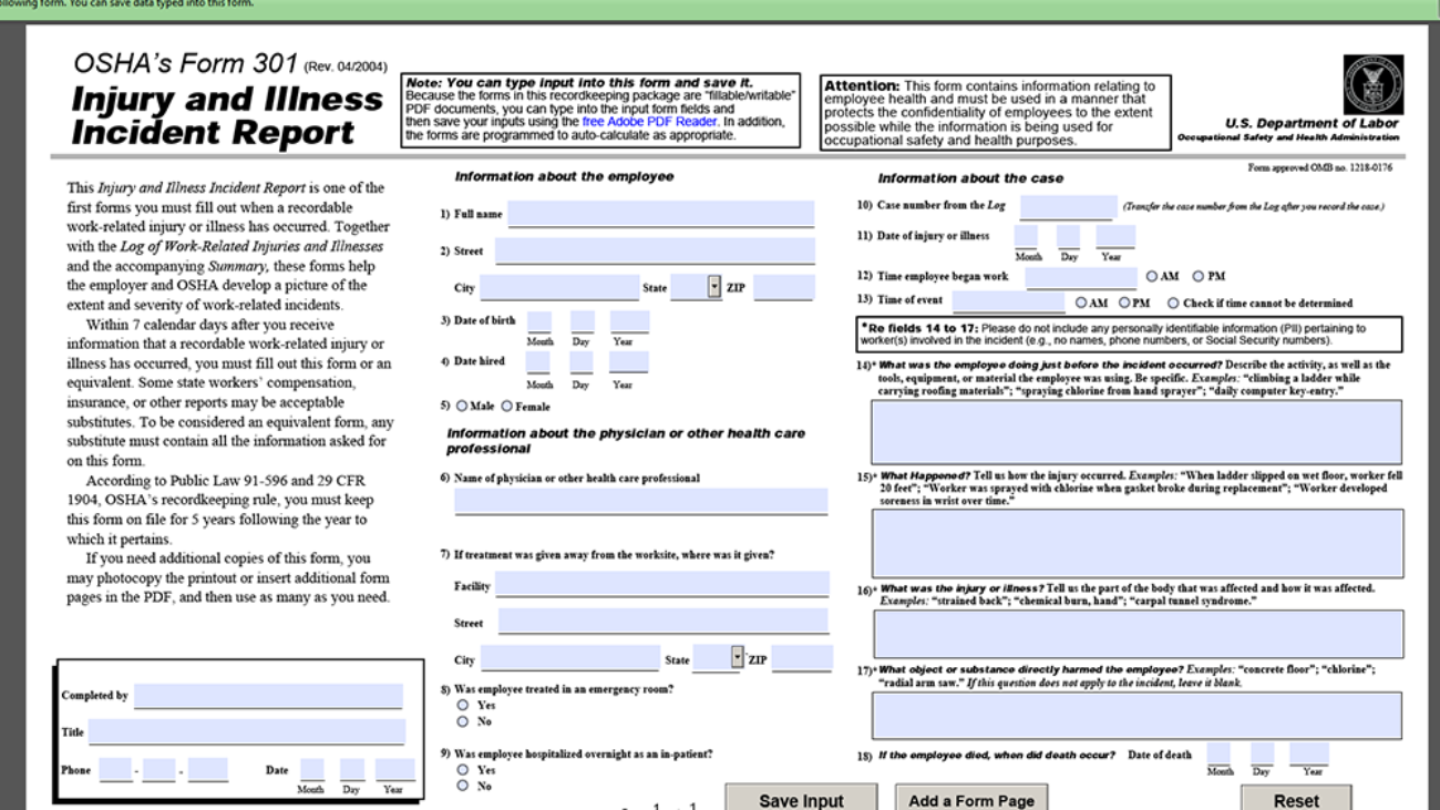 Osha Compliance Update Proposed Update To Tracking Of Workplace Injuries And Illnesses Rule United Alliance Services