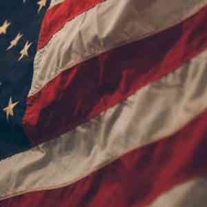 an american flag waving for veterans day