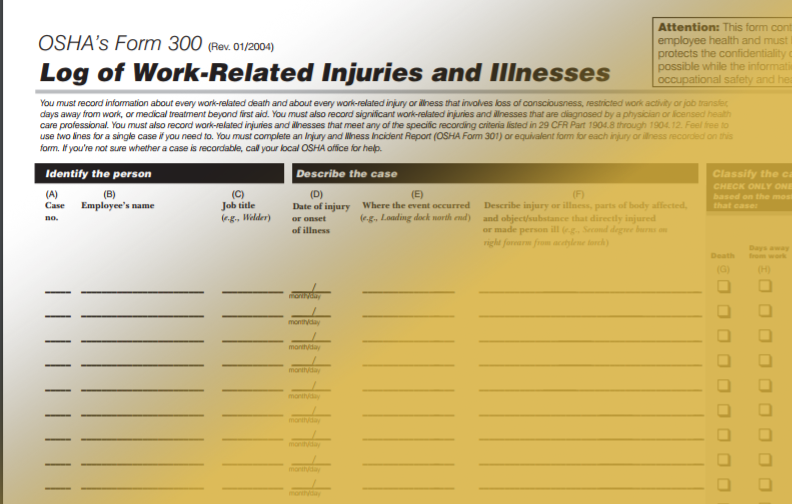 Read more about the article Reminder: Your OSHA 300A Log Must be Displayed Until April 30